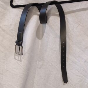 Men's Black Leather Belt